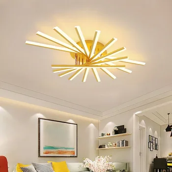 קו שילוב LED מנורת תקרה אקריליק מנורה חדשה מקורה סלון מטבח מרפסת מדרגות ריהוט קישוט תאורה