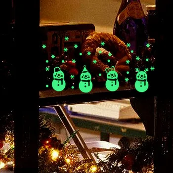 סנטה קלאוס מושך את הרכבת חג המולד קיר מדבקה על זכוכית החלון בבית קישוט קיר מדבקות טפט שנה חדשה מדבקות