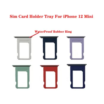כרטיס ה Sim-מתאם עבור iPhone 12 מיני מגש חריץ מחזיק עם עמיד למים הטבעת חלקי חילוף