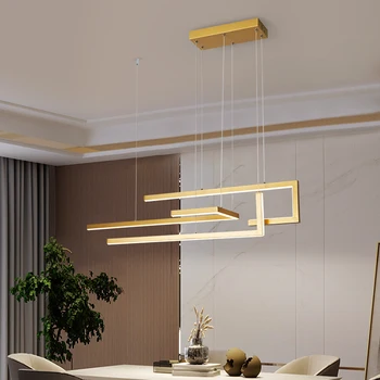 LED מודרנית תליון אור Nodic זהב תלויה נברשת עבור צינורי מטבח המסעדה משרד קפה מקורה מנורות דקורטיביות