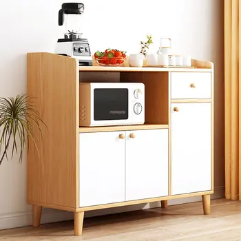 מודרני עץ פשוטים, ארונות מטבח ביתי רב-שכבתיים המזנון בסלון ארונות אחסון נורדי ריהוט למטבח