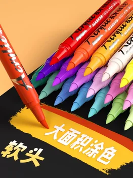 GuangBo רעיל אקריליק עט סימון רחיץ Plumones הספר חומר Escolar אמן ציור מצויר ביד גרפיטי DIY, יצירה
