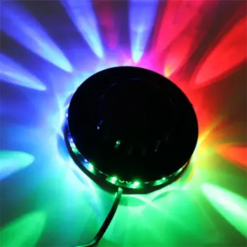 USB RGB מסיבה אור צליל מופעל סיבוב דיסקו אור LED כדור הבמה אפקט Strobe המנורה KTV בר המפלגה קישוט תאורה