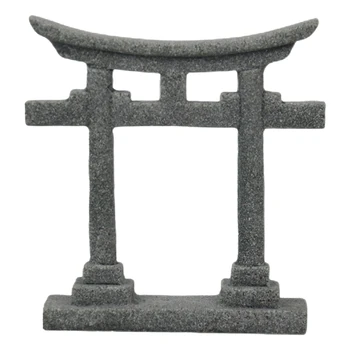 יפנית טוריי השער אקווריומים עיצוב מיניאטורי קישוט אקווריום גינה נוף אבן קישוט בית הבובות מתנה C6UE