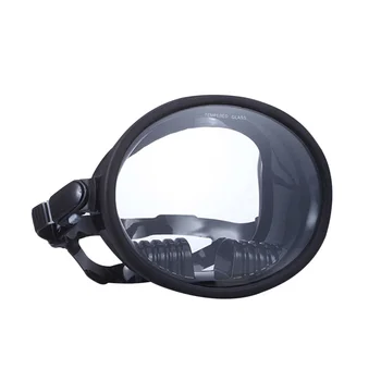 1pc רחב-שדה, משקפות צלילה אנטי ערפל שחייה משקפי צלילה להשתמש משקפיים (שחור)