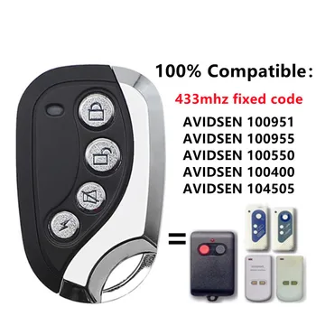 תואם עם AVIDSEN 100951 100955 100550 100400 104505 הדלת שלט רחוק 433 מגה-הרץ קוד קבוע דלת המוסך 433.92 MHz
