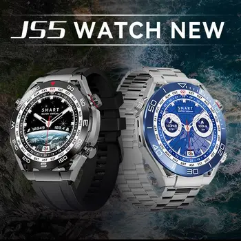 JS5 השעון החדש Smartwatch גברים שעון חכם השעון האולטימטיבי 100 מטר וחיי סוללה ארוכים צלילה עמוקה דו-כיווני לווין Beidou