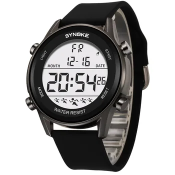 Sdotter שעונים עמיד למים גבר שעון דיגיטלי SYNOKE מותג גדול מספרי קל לקרוא דק גברים צבאי לצפות relogio masculi