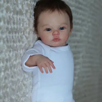 19inch גוף מלא סיליקון מדו מחדש בובת תינוק בגודל ילדה ילד בובה 3D עור באיכות גבוהה מתנה זרוק משלוח