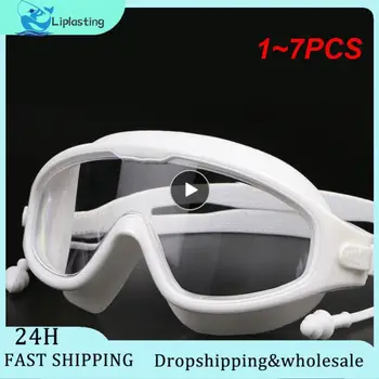 1~7PCS שחייה קוצר ראיה משקפיים מרשם שחייה מסכת אנטי ערפל Opitical Transparant שחייה Google