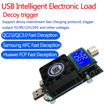 KZ35 זרם קבוע אלקטרוני מטען USB Type C QC2.0/3.0 AFC FCP מעורר סוללה Testser KZ25 הפרשות קיבולת מטר 25W
