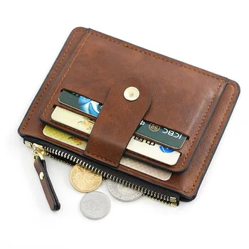 יוקרה גברים של ארנק לנשים אולטרה-עור דק כרטיס אשראי מחזיק התעודה מטבע בכיס מעצב מותג הארנק עבור גברים ונשים