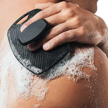 סיליקון אמבט עיסוי מברשת עמיד במקלחת פילינג קצף אמבט משטח קל לשימוש לעיסוי העור לניקוי אביזרי אמבטיה