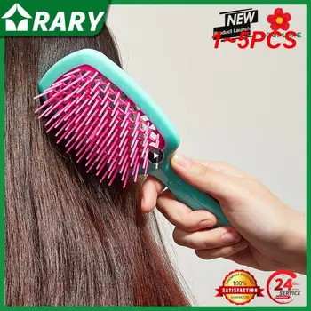 1~5PCS רחב שיניים כרית אוויר מסרקים נשים עיסוי קרקפת מסרק מברשת שיער מחוררת לצאת הביתה סלון DIY עיצוב שיער, כלי