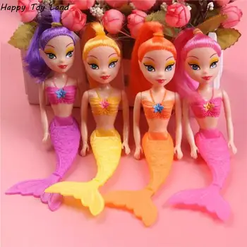 16cm נסיכה, פיה, בת הים בובות אמבטיה, בריכת שחייה עמיד למים בובת בתולת בנות צעצוע בנות הלידה מתנה צעצוע לילדים צעצוע חינוכי