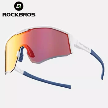 ROCKBROS רכיבה על אופניים UV400 משקפי קוטביות MTB אופני משקפיים משקפי ספורט תחת כיפת השמיים משקפי שמש רכיבת כביש, מרוצי אופניים משקפי מגן