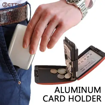 1PCAnti-RFID Multi-פונקצית כרטיס שקית אנטי-סריקת תיק הארנק הגנה-בעל העסק-כרטיס RFID מתכת אשראי חוסם אלומיניום