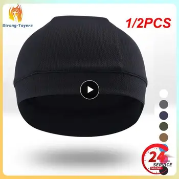 1/2PCS כובעי שחיה אלסטי עמיד למים PU בד להגן על האוזניים שיער ארוך ספורט לשחות בריכה כובע גודל חינם עבור גברים & נשים מבוגרים