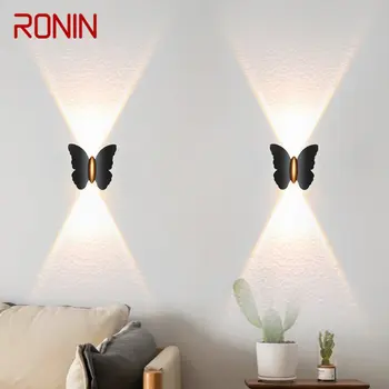 רונין פשטות פרפר לצד אורות מודרנית קיר מנורות LED IP65 עמיד למים עבור מרפסת סלון, חדר מדרגות