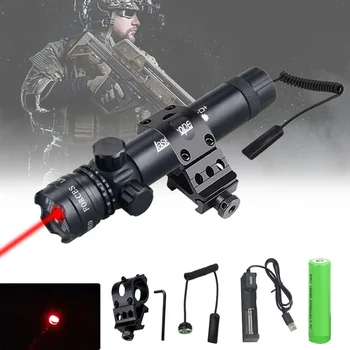 פנס LED עבור צד טקטי הרובה היקף ירוק/אדום כוונת לייזר עם היקף רובה הר מרוחק להחליף צד לייזרים