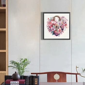 5D DIY חלקית מיוחד בצורת מקדח יהלום ציור ערכת פרח לקישוט הבית