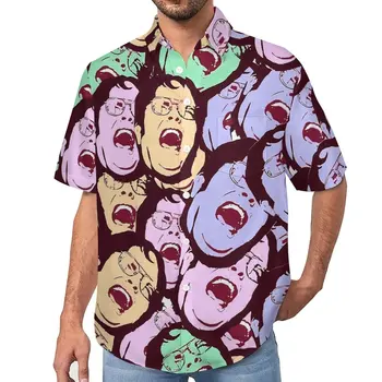 מצחיק דווייט שרוט חולצות אדם רב דווייט מזדמן חולצות הוואי שרוול קצר גרפי מגניב מנופחים החוף חולצה מתנה