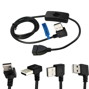 כבל USB עם כפתורים כבל מאריך בורר ל-USB מנורות אוהד אספקת חשמל DropShipping