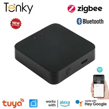 Tuya Multi-mode חכמה שער ZigBee-Bluetooth תואם רשת Hub לעבוד עם Tuya אפליקציה חכמה שליטה קולית באמצעות Alexa הבית של Google