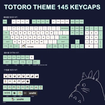 145 מפתחות/סט טוטורו נושא Keycaps PBT צבע לספסל מקש Caps XDA פרופיל Keycap עבור MX מתג מכני מקלדת
