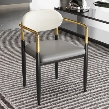 עכשווי מודרני, כסאות אוכל צהוב חיצוני נוח מעצב האוכל כיסאות עור מטבח Sillas Comedor ריהוט למטבח